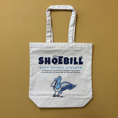 【Original】スケッチ キャンバストートバッグ ハシビロコウ 