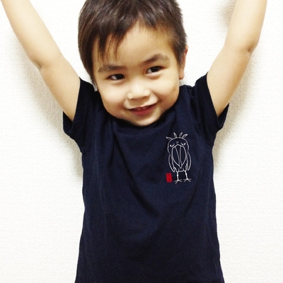 【Original】ハシビロコウ　ボンゴTシャツ 子供用　90cm～130cm