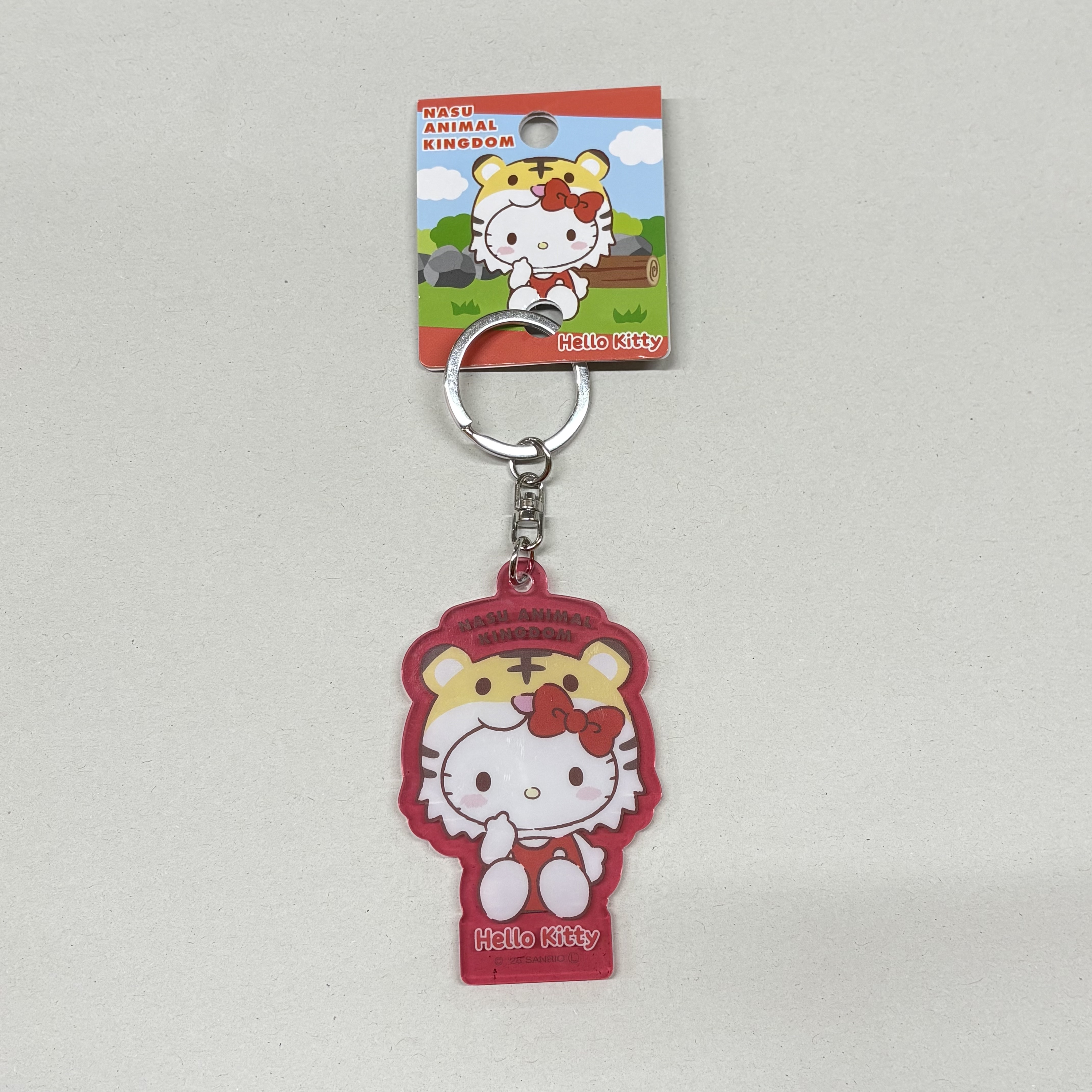 ハローキティ×アムールトラ 薄型アクリルキーホルダー 【那須どうぶつ