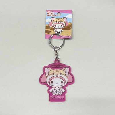 マイメロディ&times;スナネコ 薄型アクリルキーホルダー 【那須どうぶつ王国オリジナル】コラボレーション