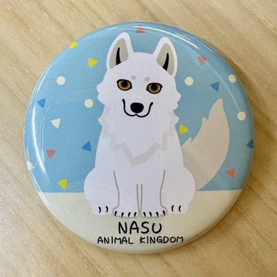 【Original】NAK缶バッジ ホッキョクオオカミ