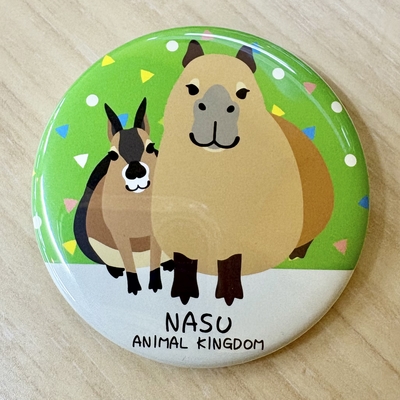 【Original】NAK缶バッジ カピバラ&マーラ