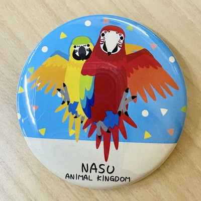 【Original】NAK缶バッジ コンゴウインコ