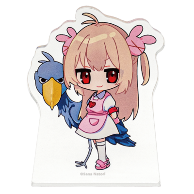 【名取さな&times;那須どうぶつ王国】名取と王国のどうぶつアクリルブロック（ハシビロコウ）