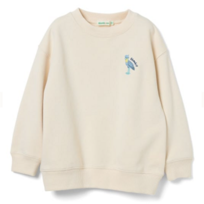 BEAMS mini &times;どうぶつ王国【Original】大人サイズ スウェット ハシビロコウ
