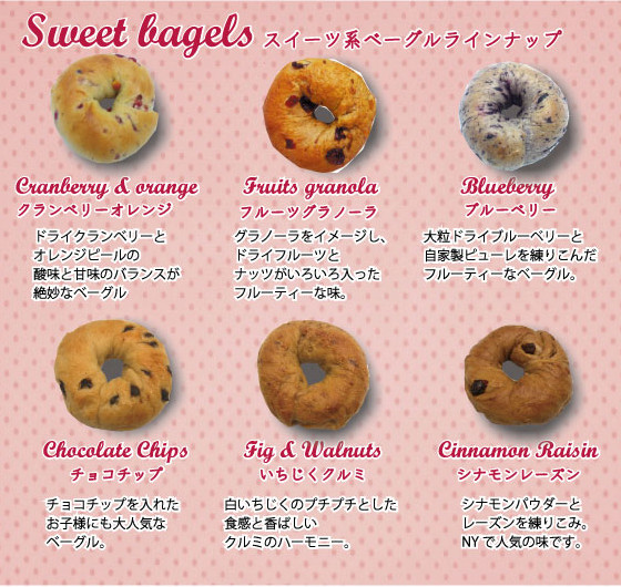 新・スイーツベーグルセット6個入 2025 | ヒグベーグル＆カフェ