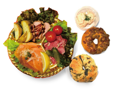 【12月20日、21日、24日、25日店舗お渡し限定】クリスマス　ベーグル＆オードブルセット　2人用