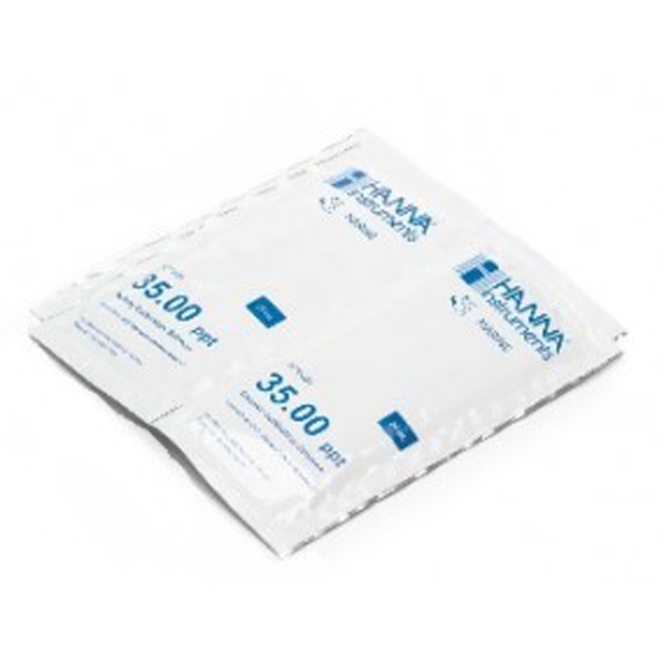 新品未開封　ハンナ　 HI 70024P 塩分校正溶液 35.00 ppt海水用塩分校正標準液（20 ml x 25袋）HI 70024P