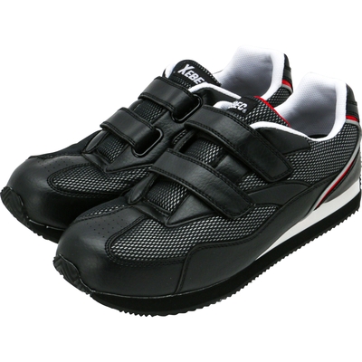 ジーベック　85102　セフティシューズ ブラック　メッシュ 通気性 面ファスナー 運転しやすい 反射材　　安全靴 作業靴