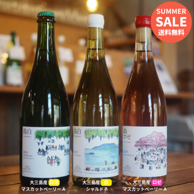 【送料無料】島のブドウワイン3本セット