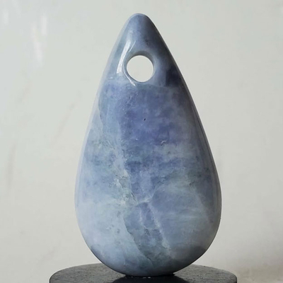 2260305-09レムリアブルー翡翠しずく型大珠