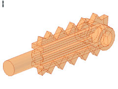 %6117 チェーンソーの刃[透明オレンジ]