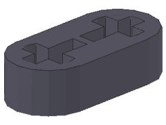 41677 リフトアーム[新濃灰]1x2x1/2(軸穴) | ホビーショップ・デジラ