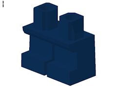 %41879 ミニフィグ足[紺](短足)