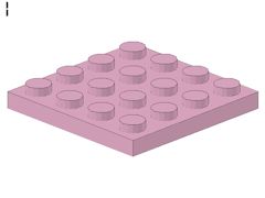 %3031 プレート[パステルダークピンク]4x4