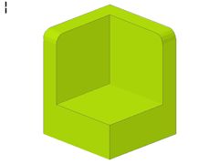 %6231 パネル[黄緑]1x1x1(コーナー)
