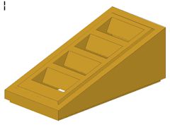 %61409 スロープ18度[パール金]2x1x2/3(スリット)