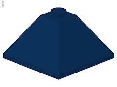 %3675 スロープ33度[紺]3x3(隣り合う2方向傾斜、斜面:粒大)