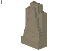 %47847 岩[ダークタン]2x4x6