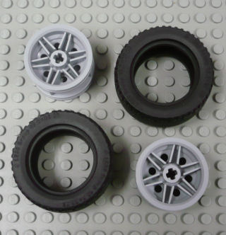 %44309%56145 43.2x22ZRタイヤx2 車輪[新灰](軸穴)x2