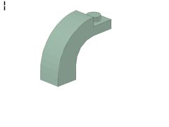 %6005 1/2アーチ[緑灰]1x3x2