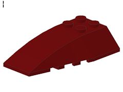 %43712 ウェッジ[エンジ]6x4(カーブスロープ)