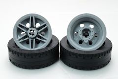 %30699%56904 43.2mmx14mmタイヤx2 & 車輪[新灰](軸穴)x2 セット