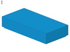 %3069b タイル[ダークアズール青]1x2