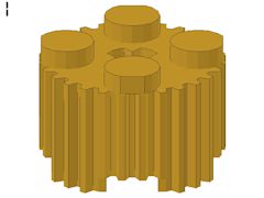 %92947 ブロック[パール金]2x2(丸、グリル)