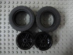 %44309%56145 43.2x22ZRタイヤx2 車輪[黒](軸穴)x2