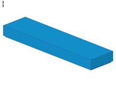 %2431 タイル[ダークアズール青]1x4