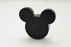 %74169 ブロック[黒]2x2x2/3(ポッチなし、Mickeyの頭)