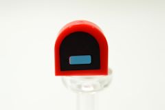 %24246 タイル[赤]1x1(半円、[黒][パステル薄青]模様)