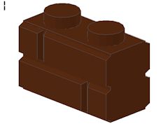%98283 ブロック[新茶]1x2(レンガ)
