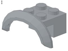 %98282 マッドガード[新灰]4x2.5x1(アーチ)