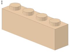 %3010 ブロック[肌色]1x4