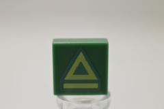 %3070b タイル[緑灰]1x1(三角&棒)