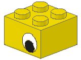 %3003 ブロック[黄色]2x2(目玉)