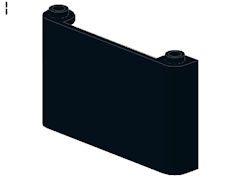 %64453 風防[黒]1x6x3