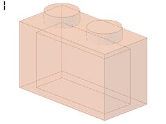 %3065 ブロック[透明アメ色]1x2