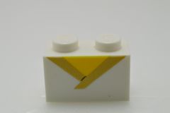 %3004 ブロック[白]1x2(#70837、[黄])