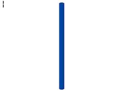 ホース[青色](約5.3cm、直径約3mm)