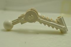 %32476 ボールジョイント[白]5x7(ペグ穴x1、軸穴(仕切あり)x1)