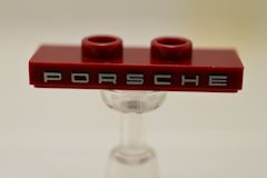 %34103 プレート[エンジ]1x3(ＰＯＲＳＣＨＥ、ポッチ2個)
