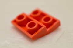 %32803 逆カーブスロープ[赤オレンジ]2x2