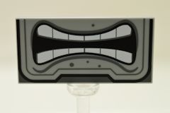 %87079 タイル[新灰]2x4(Thwompの口)