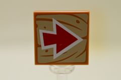 %3068b タイル[黄褐色]2x2(矢印)