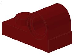 %11458 プレート[エンジ]1x2(ペグ穴x1)