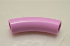 %7324 ブロック[パステルダークピンク](カーブ、1/8円、両端軸穴)