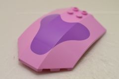 風防[パステルダークピンク]8x6x2(カーブ、#43257)